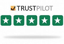 A group of stars that are in front of the trustpilot logo.