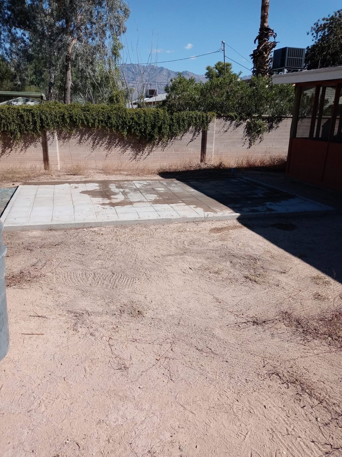A photo of a backyard after a hot tub removal in Flowing Wells, AZ
