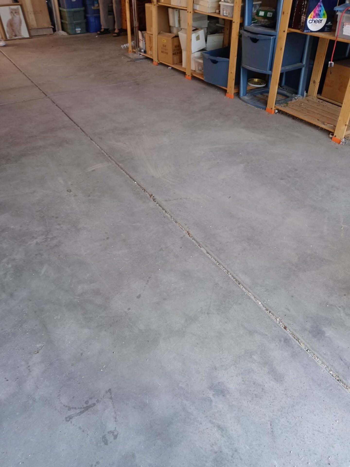 After photo of a cleared out a garage following junk removal in Marana, AZ