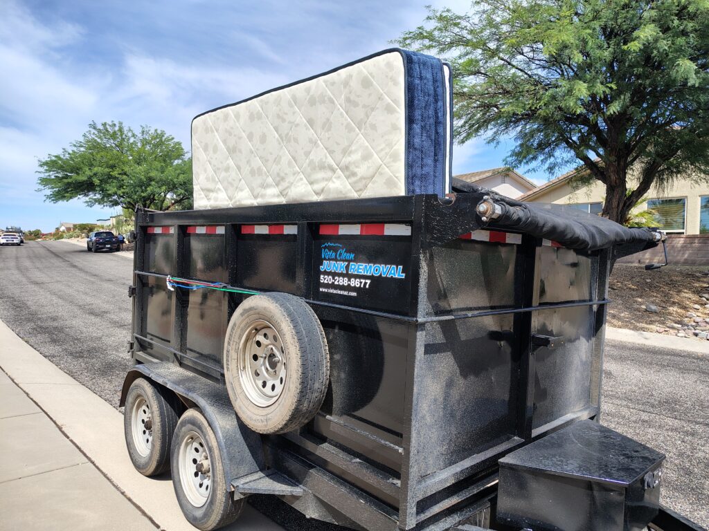 Mattress and furniture removal by Vista Clean crew in Tucson AZ