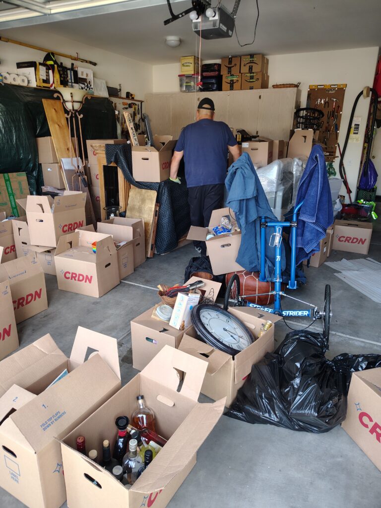 Junk removal Green Valley garage cleanout after a house fire