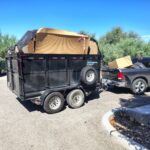 Photo of a loaded Vista Clean Junk Removal trailer after completing a commercial job in Tucson, AZ